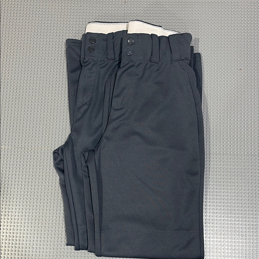 ❌SOLD❌2 Pairs Alleson Baseball Pants – Adult Small – Dark Gray – NWOT